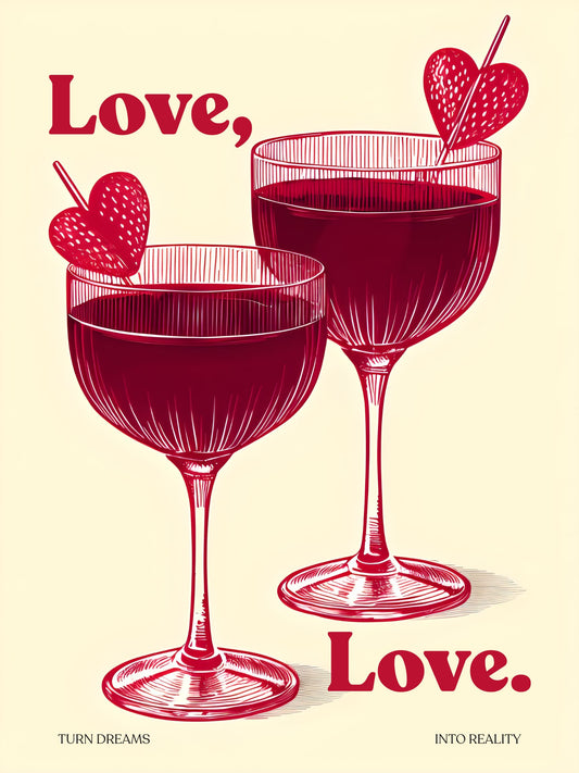 Love, Love | Printed Wall Art | Delivered to Your Door