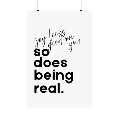 Joy Looks Good on You - Printed Wall Art | Delivered to Your Door