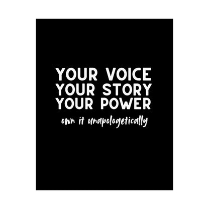 Own It Unapologetically | Printed Wall Art | Delivered to Your Door