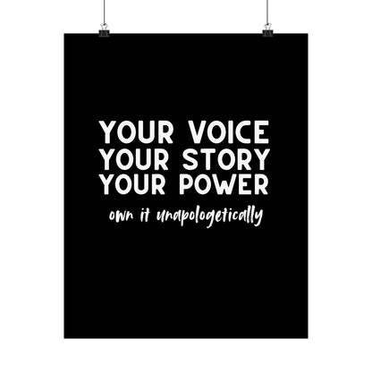 Own It Unapologetically | Printed Wall Art | Delivered to Your Door