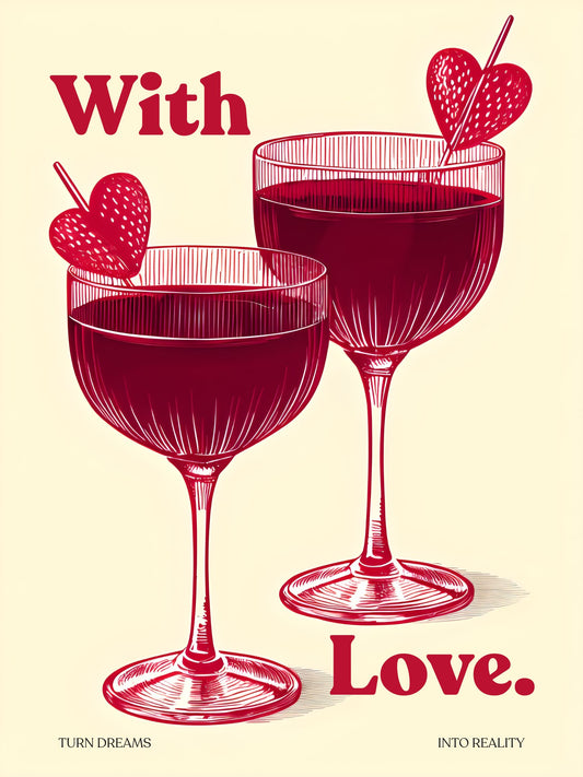 With Love | Printed Wall Art | Delivered to Your Door