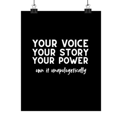 Own It Unapologetically | Printed Wall Art | Delivered to Your Door