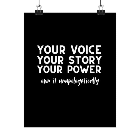 Own It Unapologetically | Printed Wall Art | Delivered to Your Door